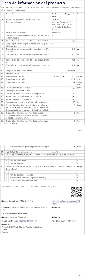Monitor Táctil de 17 Pulgadas, Full HD, Pantalla Capacitiva miniatura 9