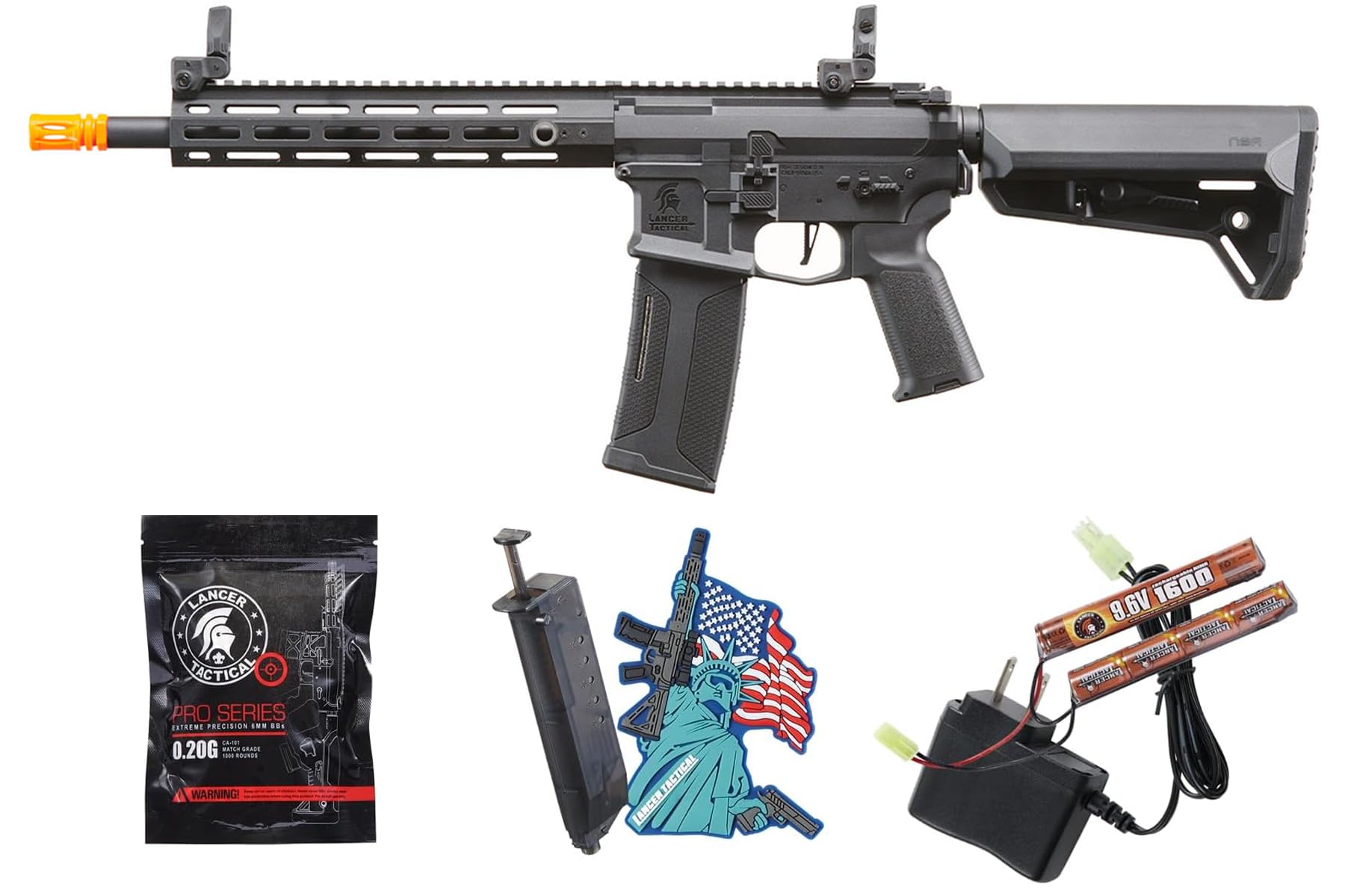 Amazon.com : Lancer Tactical Gen 2 M4 Hellion MLOK 10'' AEG w