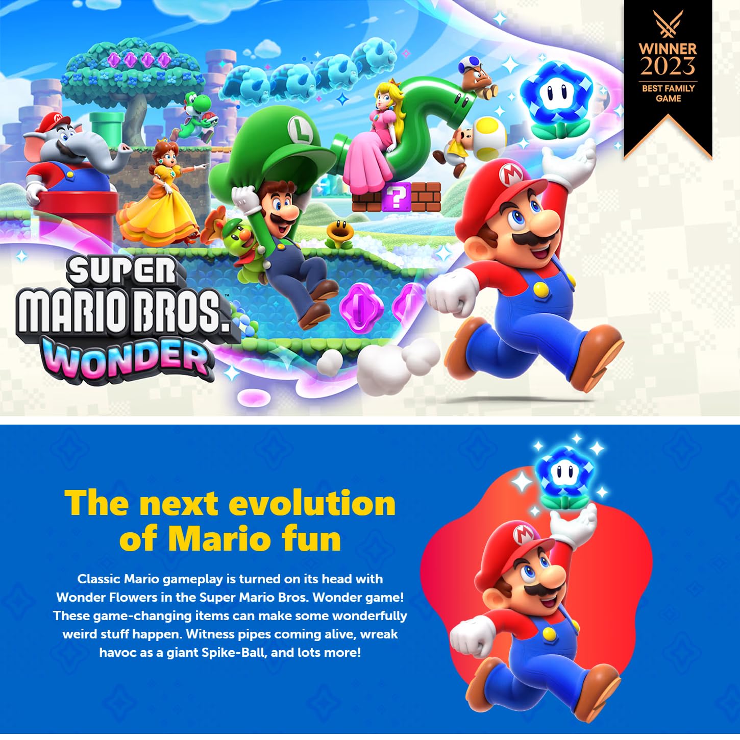 Amazon.com: Super Mario Bros. Wonder for Nintendo Switch (US