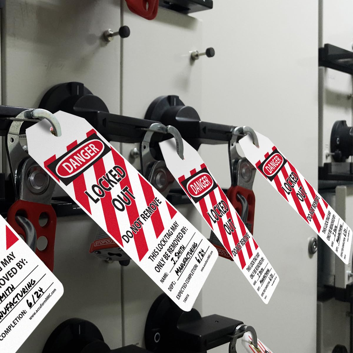 Lockout Tags by-The-Roll - OSHA Compliant -5