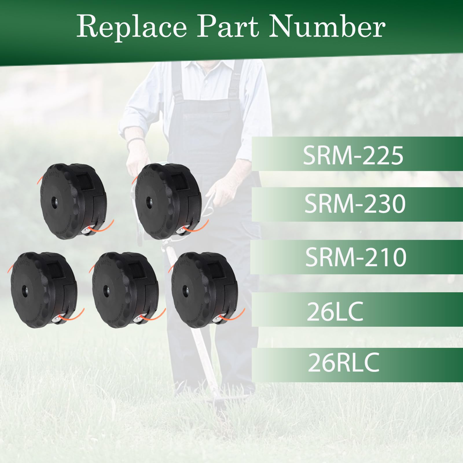 Amazon.com: Autoparts 5 Pack String Trimmer Head Replacement for