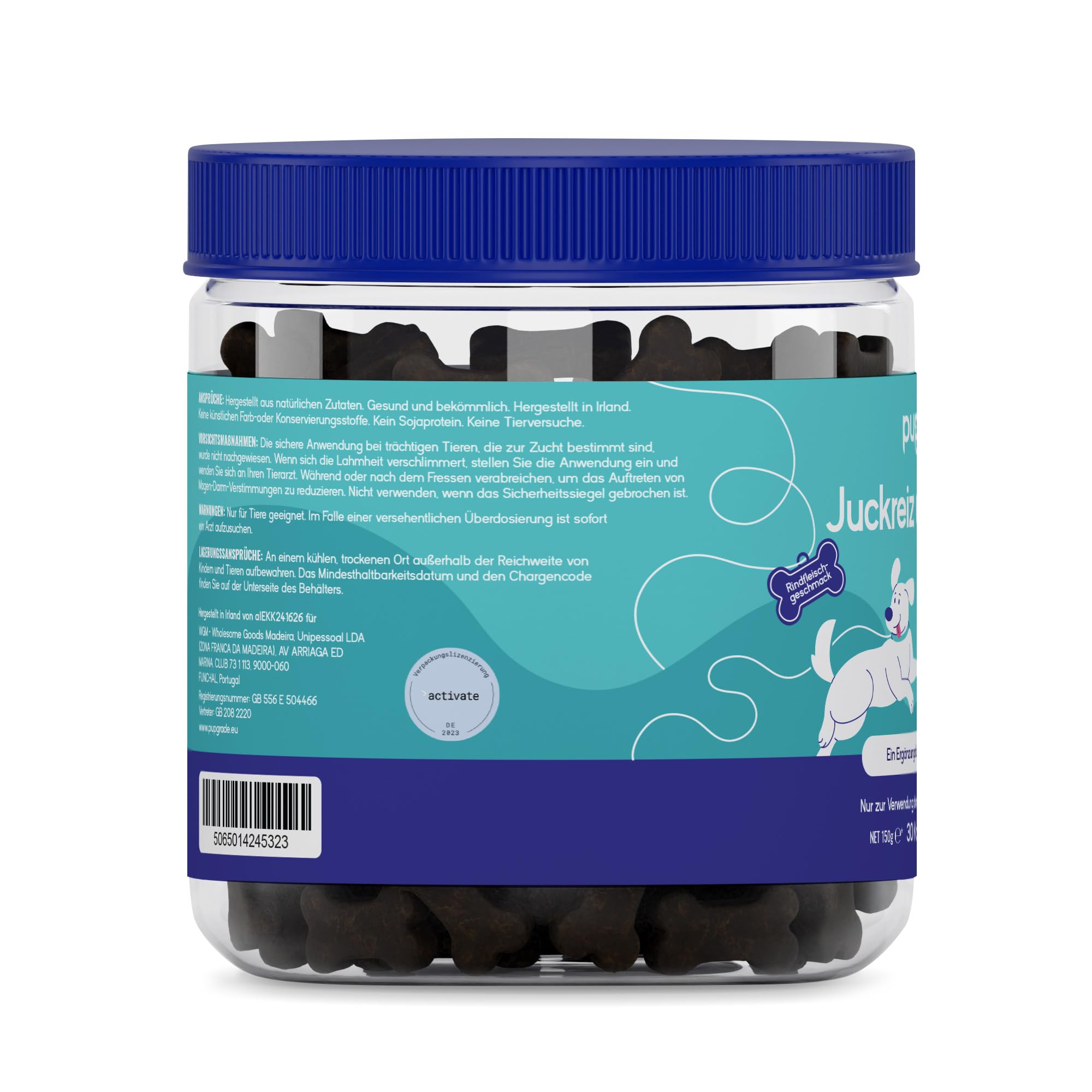 PupGrade Juckreiz und Allergie für Hunde – Hautgesundheit & Immununterstützung mit Atlantischem Lachsöl – Hilft bei Juckreiz – 30 Weiche Kausnacks