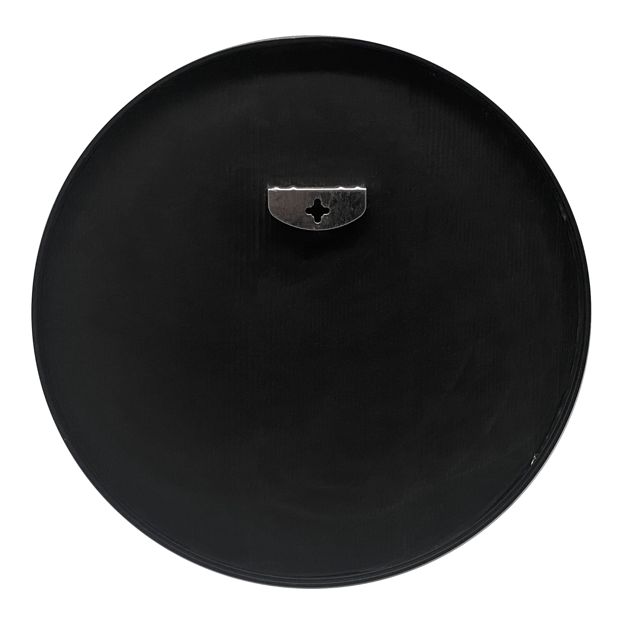 [en.casa] Lustro ścienne Modgno 50 cm, lustro łazienkowe, lustro wiszące, okrągłe, rama aluminiowa, montaż na ścianie, czarne