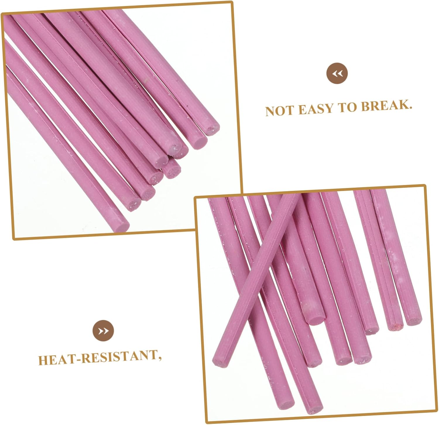 10Pcs Hanging Burning Rods Ceramic Jewelry Firing Tools Pink