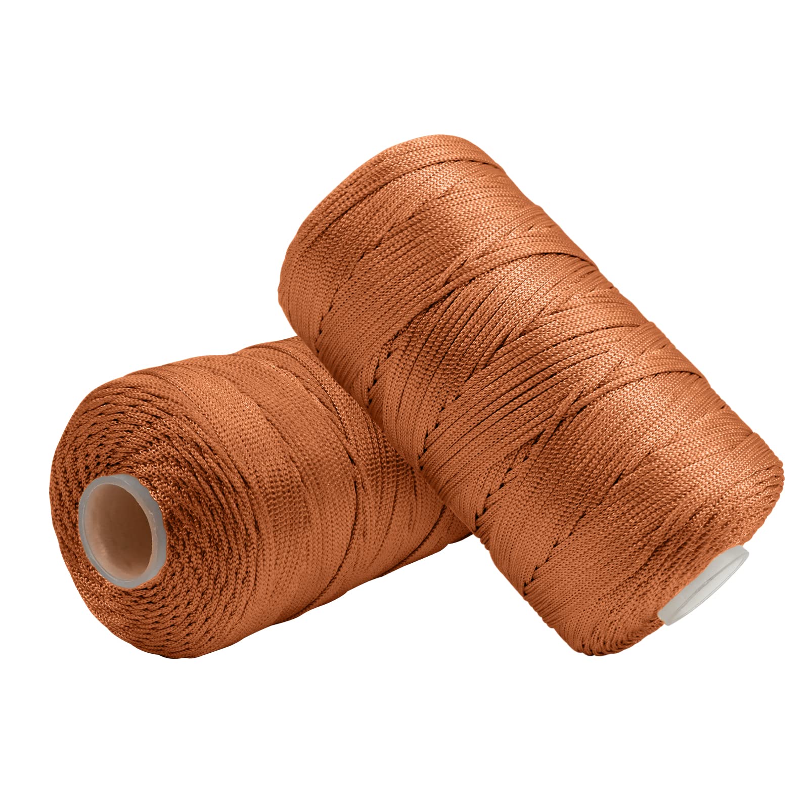 Uiopa Yellowish Brown Macrame Cord 1.5Mm X 400M, Nylon Macrame Yarn For Crochet And Knitting, Crochet Yarn For Wall Hangings, Dream Catchers, Jewelry Making, Diy Craft Project