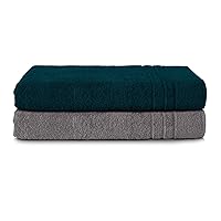 Komfortec Asciugamani 2 per Sauna 80x200 cm in 100% Cotone,470 g/m²