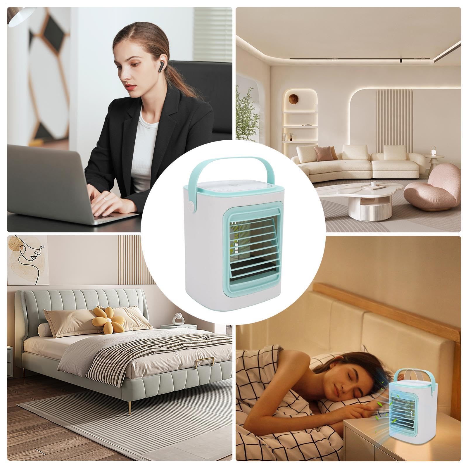 Climatizzatore personale Silenzioso personale con serbatoio d'acqua | Raffreddatore d'aria evaporativo Per casa, soggiorno, camera da , scrivania, campeggio, viaggio