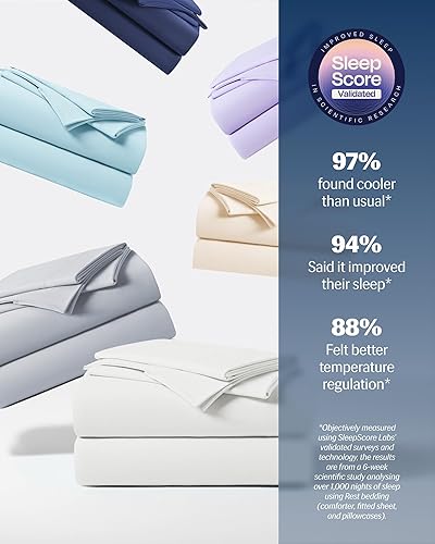 Miniatura 116 de REST® Evercool®+ - Juego de sábanas de iniciación, color marfil Cali King, sábanas transpirables para personas que duermen con calor y sudores