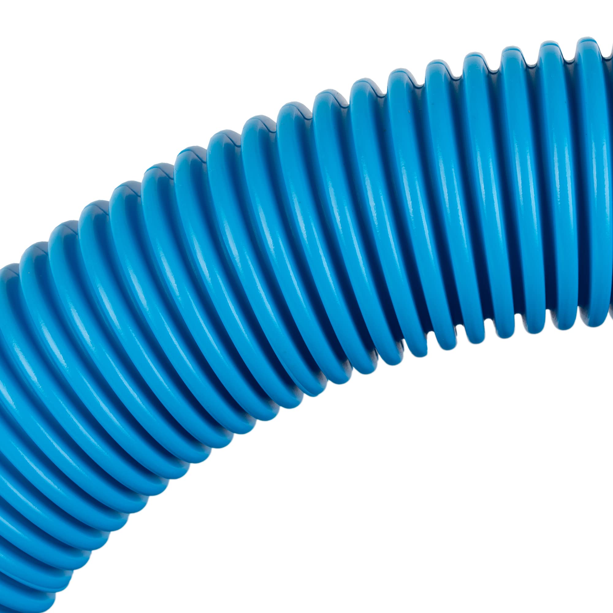 Cofan Tuyau auto-flottant bleu très flexible pour piscine | Diamètre du tuyau Ø 3,8 cm et 12 mètres de longueur | Équipé de terminaux