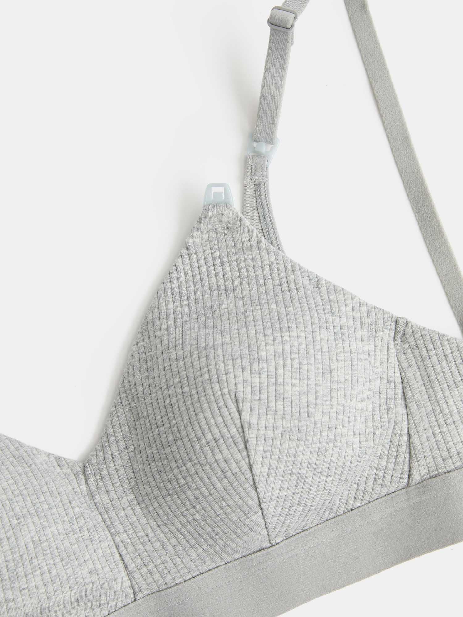 Marks & Spencer Pack de 2 Sujetadores de Lactancia sin aro para Copa A-D Mezcla De Gris UK 10 (EU 38)
