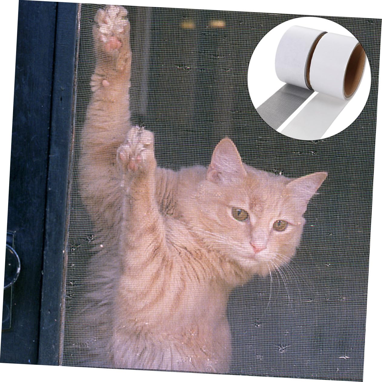 Baluue 5rollen Rollfenster-screen-reparaturband Weißes Klebeband Für Fenster Und Türnetze Atmungsaktiv Und Reißfest Einfache Anwendung Zur Schnellen Behebung Von Rissen Und Löchern