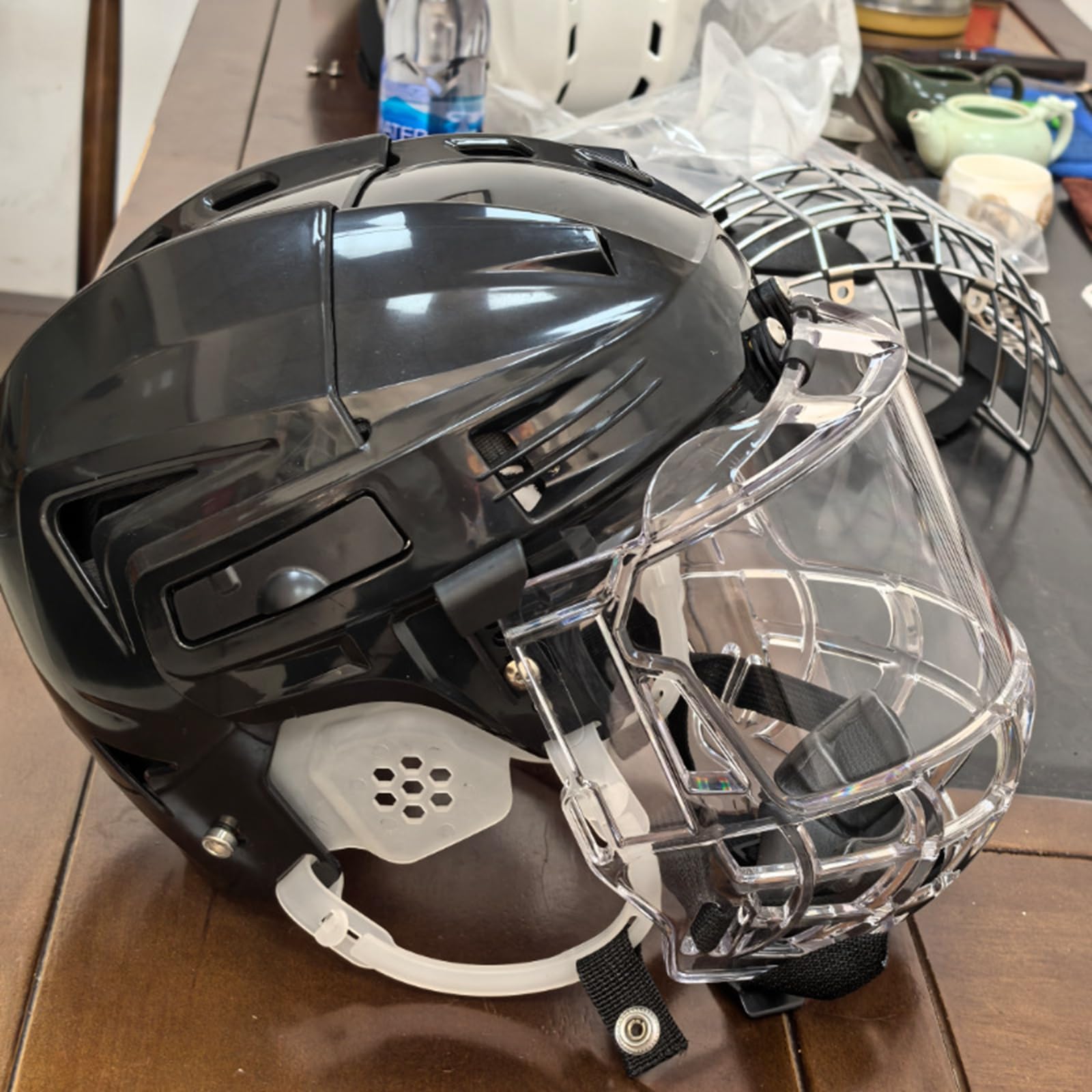 Baoblaze Casco da Hockey Ghiaccio Visiera di Ricambio, Visiera antiappannamento, Protezione Integrale del Viso, Traspirante, Antigraffio