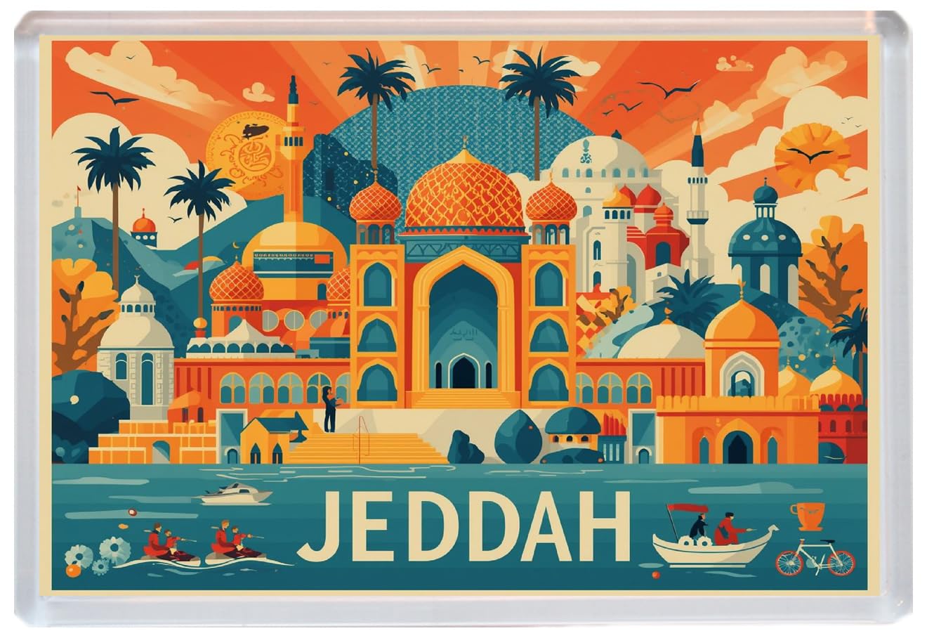 Jeddah - Saudi Arabia - Jumbo Artistic Fridge Magnet 96 x 67mm BBSFHM3334