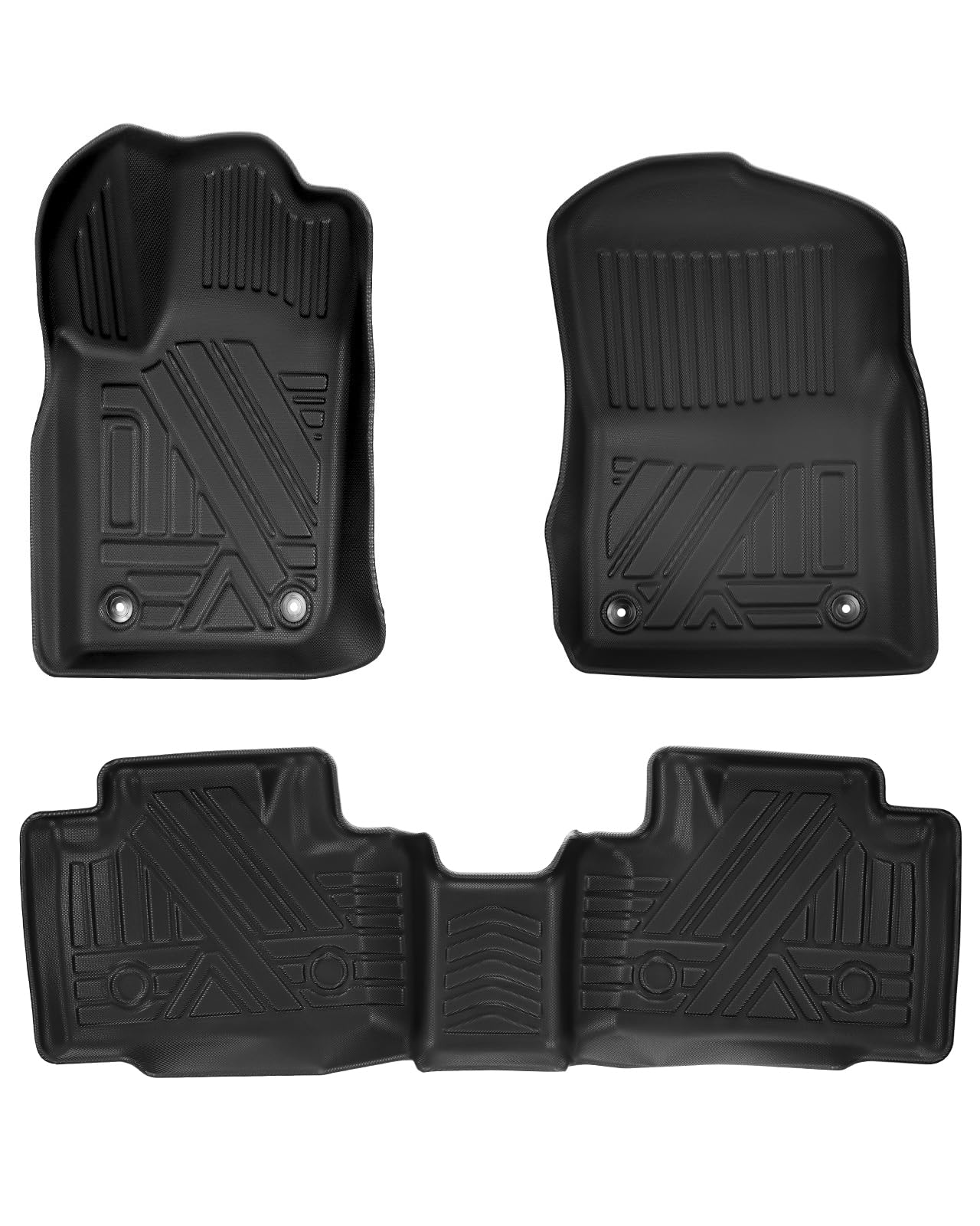 (similar)Car Floor Mats Fit for Jeep Grand Cherokee 2016-2021/ Grand Cherokee WK 2022/ Dodge Durango 2016-2021 (2nd Row Bench Seating Only), TPE Durable Odorless Anti-Slip Front & Rear Auto Floor Liners