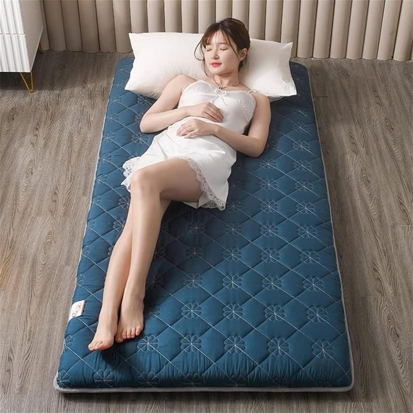 SFNIOKFG Materasso futon Giapponese da Pavimento, Materasso Pieghevole Arrotolabile, Materasso per Massaggio thailandese, materassino Tatami, Materasso per Dormire per Pavimento (Colore: gr