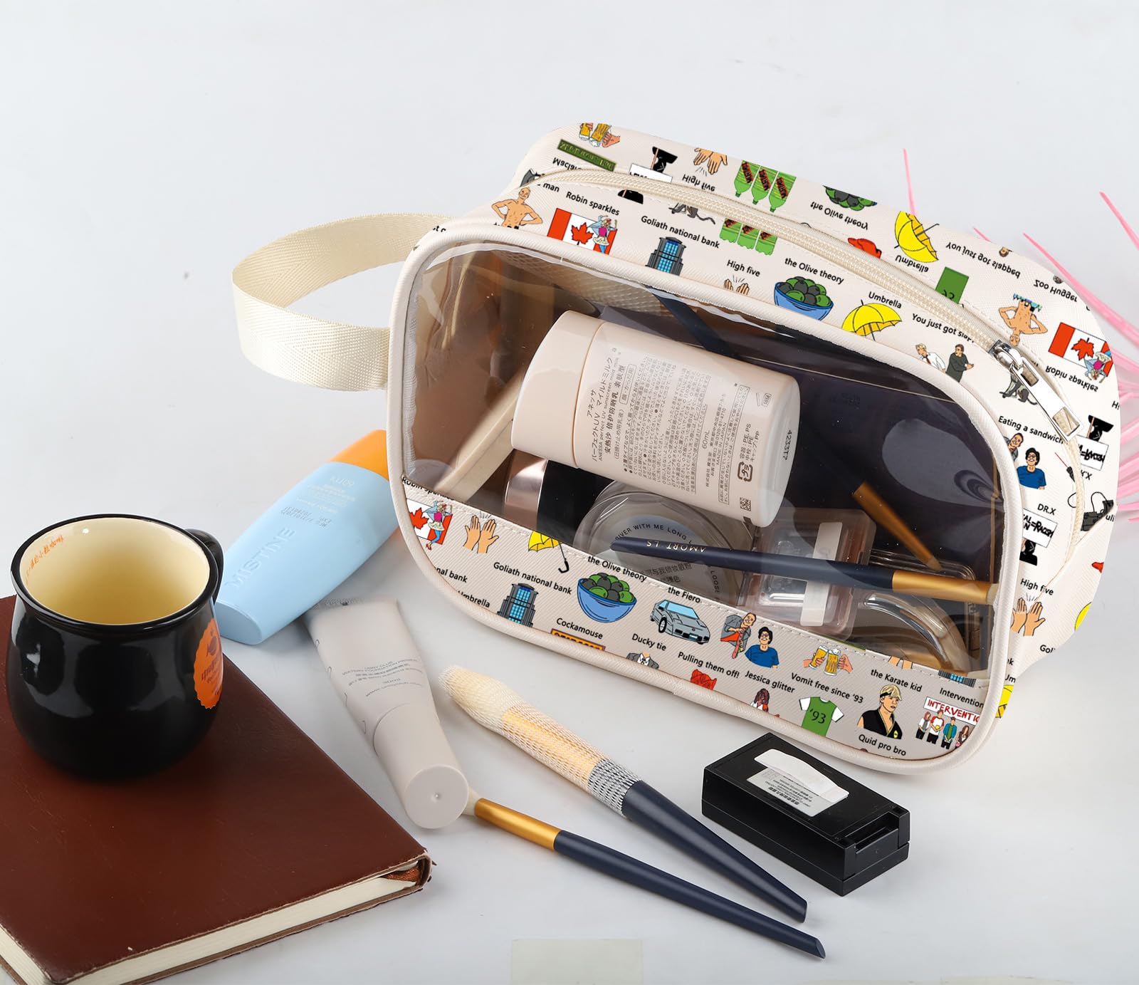 HIMYM TV Show Inspired Gift Ted Mosby Lover Gift HIMYM Clear Makeup Zipper Pouch (HowIMBag) - Image 4