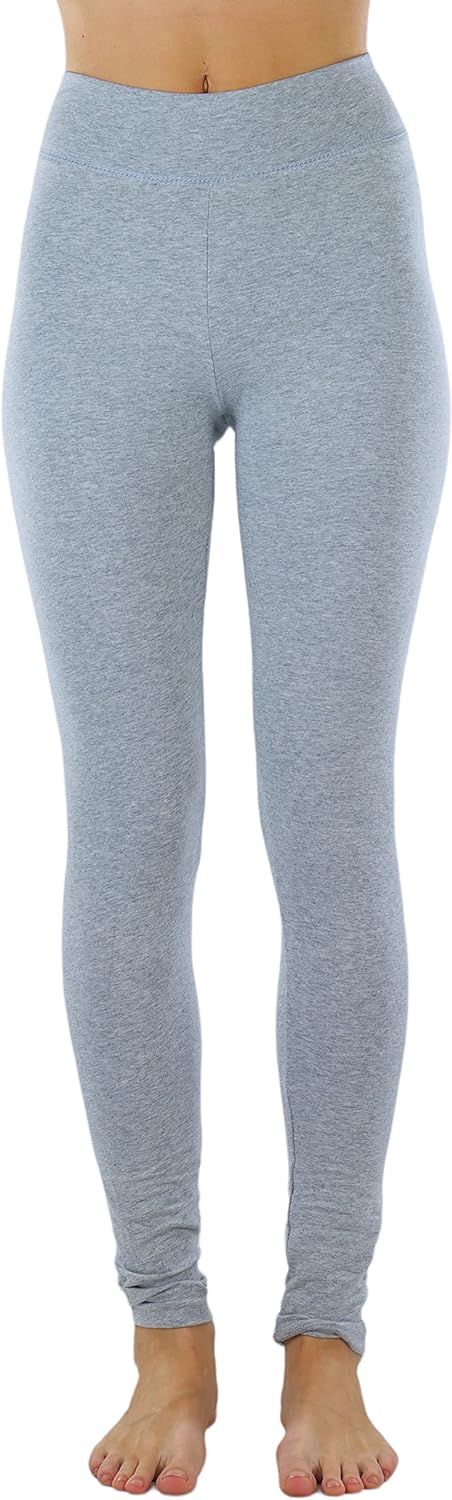 ToBeInStyle Women's Single Medium Weight Breathable Cotton-Spandex Leggings - Image 7