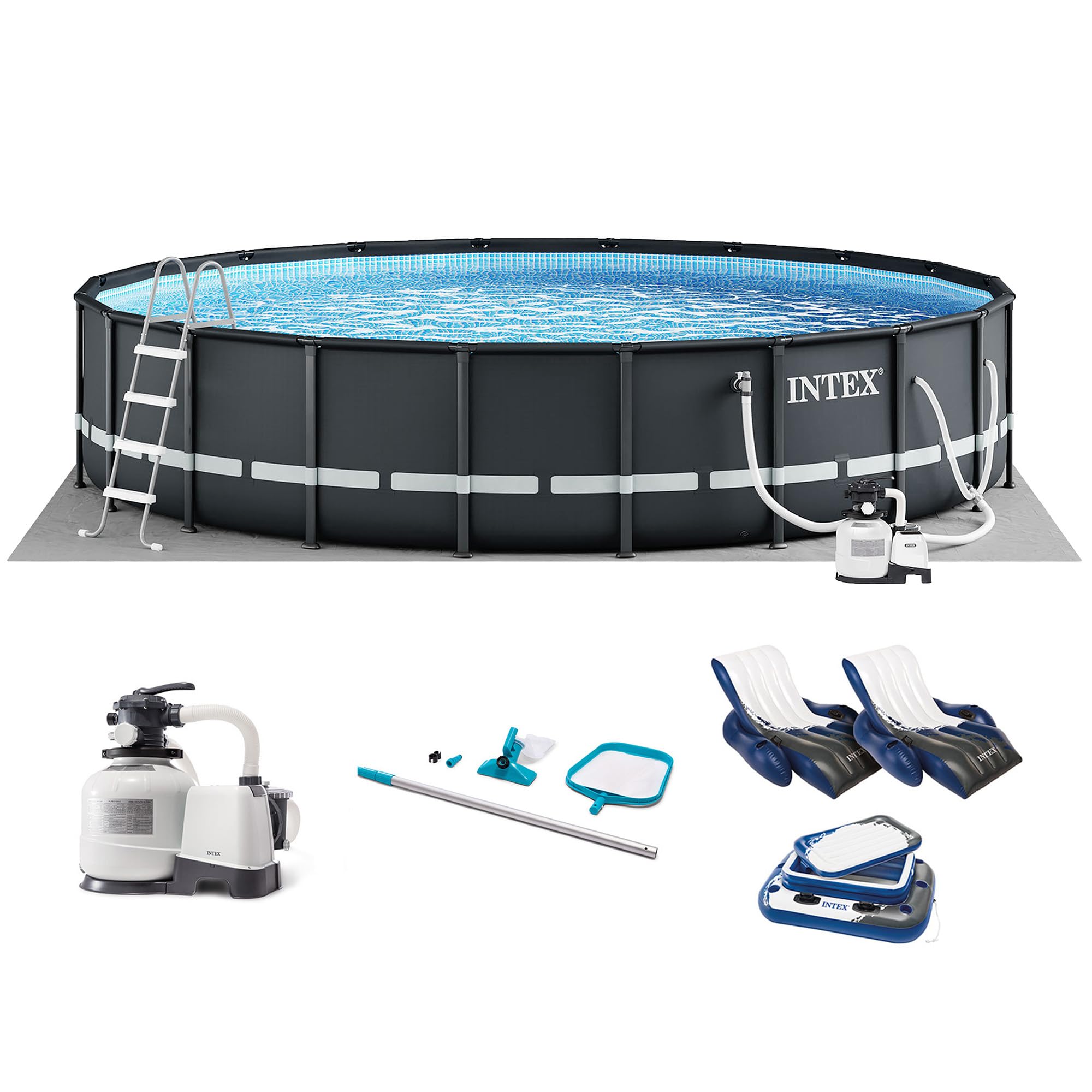 Amazon.com: INTEX 26345VM Ultra XTR - Juego de piscina sobre el