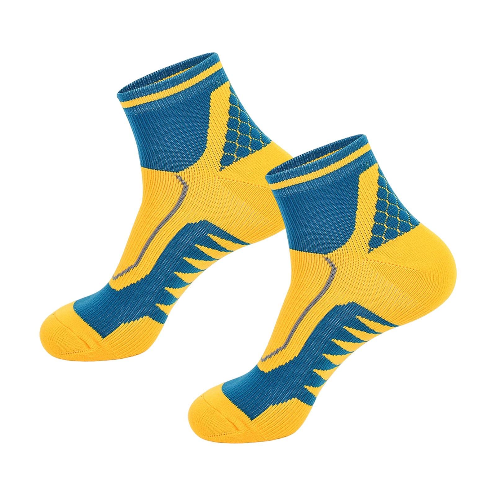 ecomistiq BNF® 1 Pair Men Crew Socks Breathable Athletic Sports Ankle Socks for Football Yellow|Clothing Shoes & Accessories | Mens Clothing |Socks|1 Pair Crew Socks-picture-29