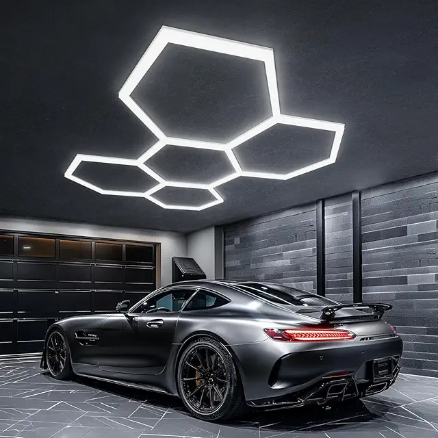 Dimmbar Hexagon LED Garage Light - 25 Pack, 3000K-6500K Farbwechsel