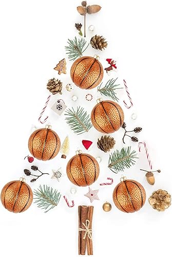 Vista 41 de Adorno de golf de Navidad de 3.15 pulgadas, adornos de bola de Navidad soplada de vidrio para decoración de árbol de Navidad 2023, bolas de adornos