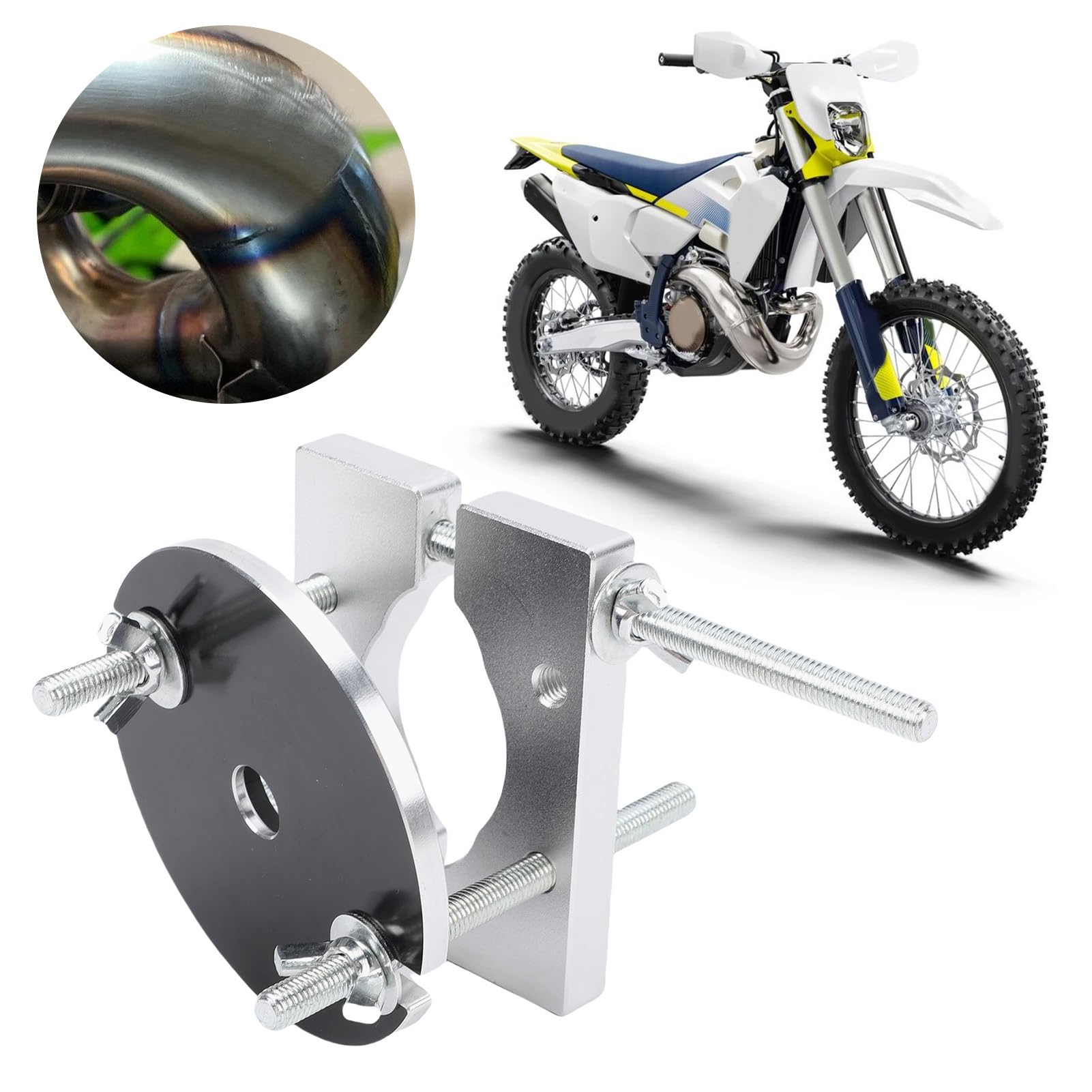 Kit de Reparación de Abolladuras de Escape de 2 Tiempos, Herramienta de Eliminación de Abolladuras de Tuberías de Motocicleta de Alta Resistencia para TE TC 125 250 300, Material Metálico,