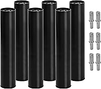 Vista 13 de Patas de metal de 2 pulgadas de repuesto para base de cama ajustable eléctrica, tornillo no ajustable en patas cortas