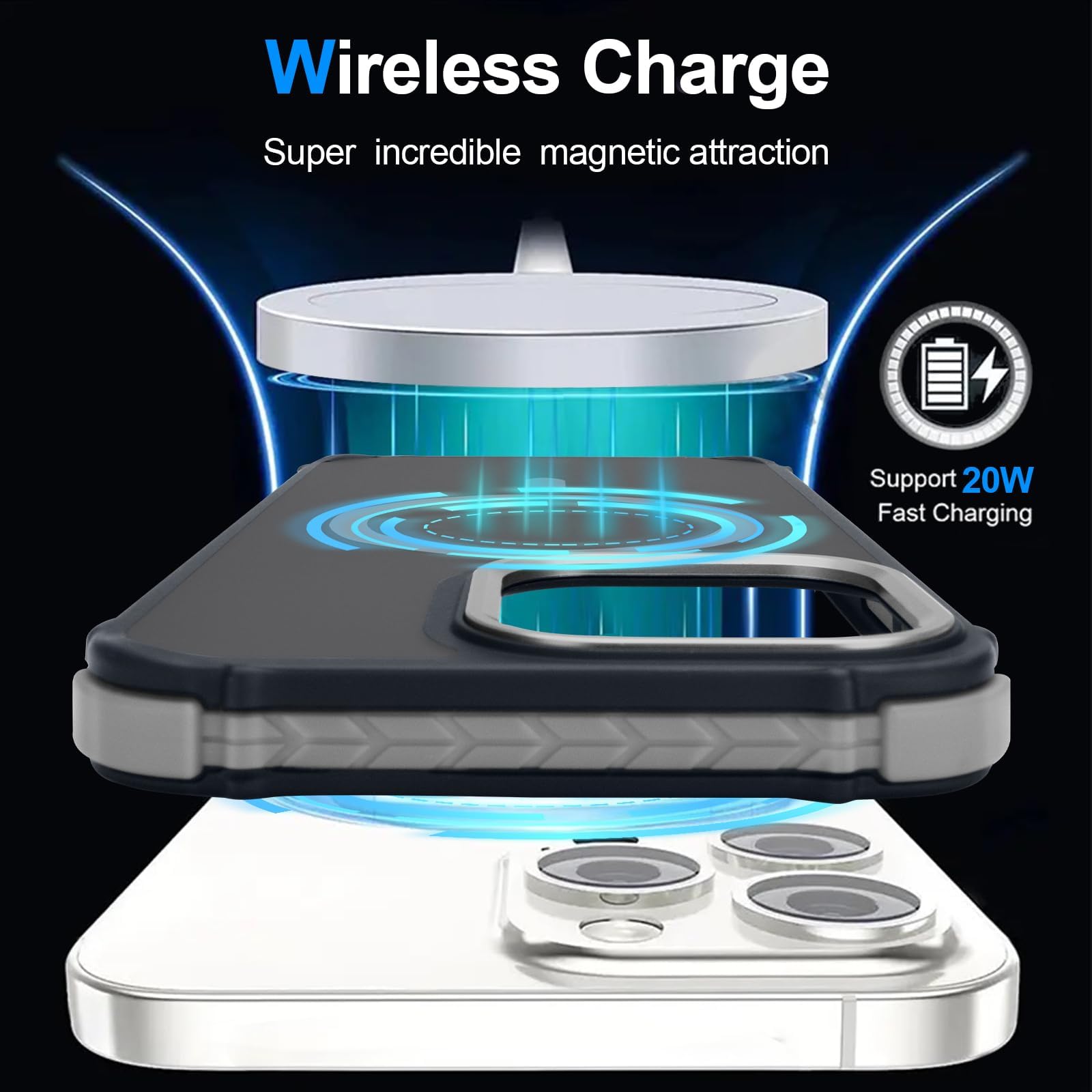 Amazon.co.jp: LLZ.COQUE iPhone 13 Pro用磁気ケース、Magsafe半透明