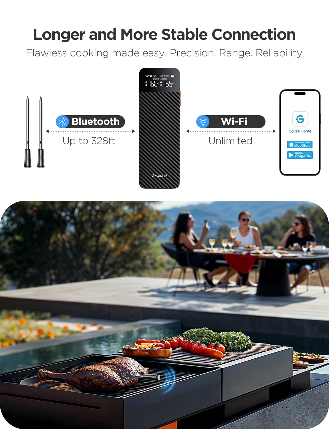 GoveeLife Wireless Meat Thermometer Probe Number 2 Replacement for Model H5192