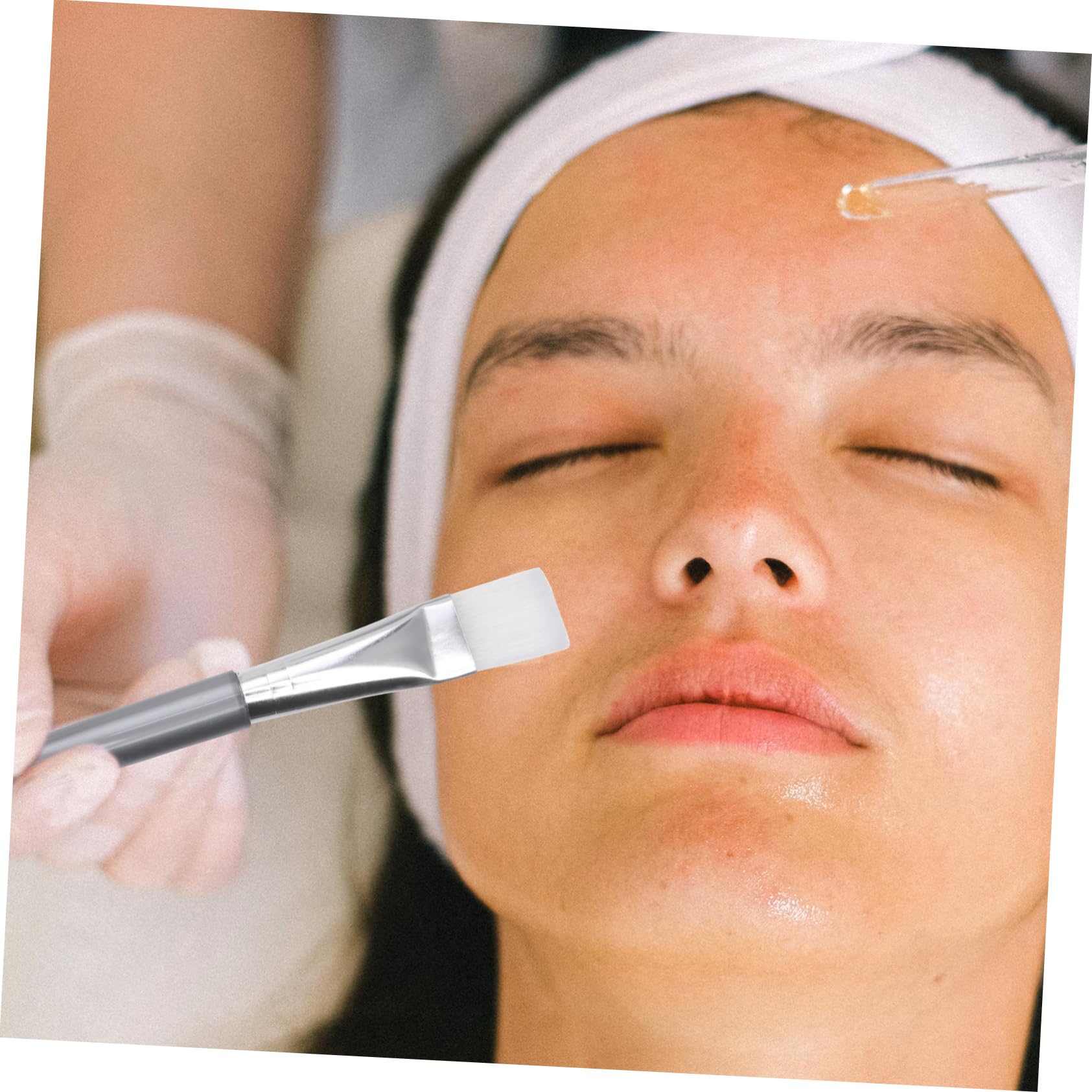 Beatifufu Diy Mask Bowls Brush Set 3 Pieces Facial Mask Tools Easy to Apply Clean Skin Care Beauty Kit Random