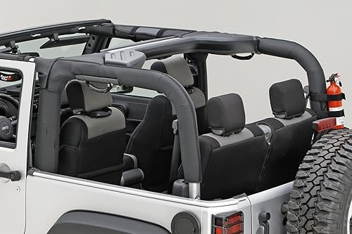 Rugged Ridge Cubierta de barra antivuelco, vinilo negro 13613.06 Compatible con Jeep Wrangler JK 2007-2018