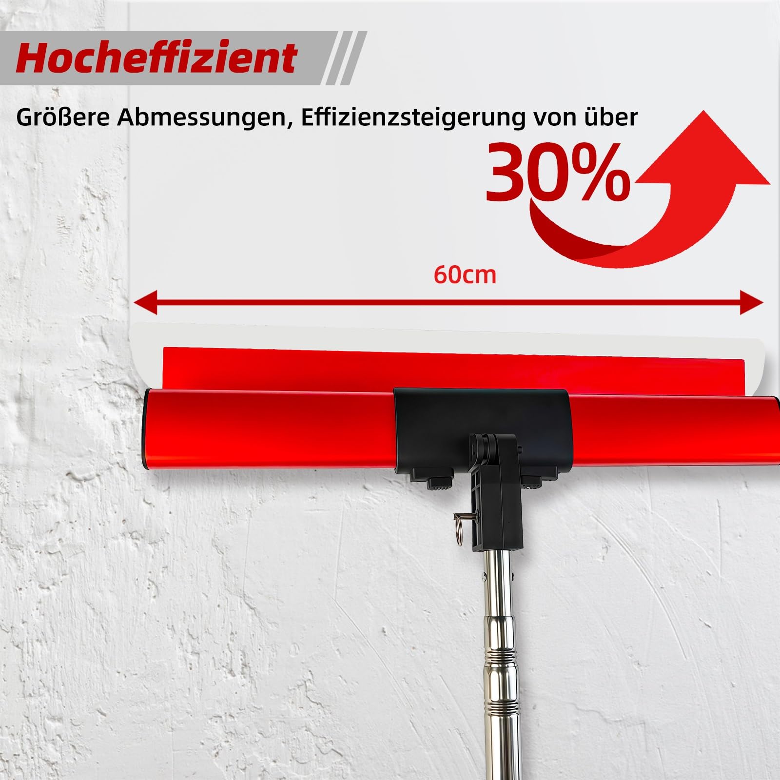 VKE Flächenspachtel Set Griff aus Aluminiumlegierung 20/30/35/45/60cm | Ergonomischem Griff Mit Aufbewahrungsbox Mit Teleskopstange Mit Klingenwechsel