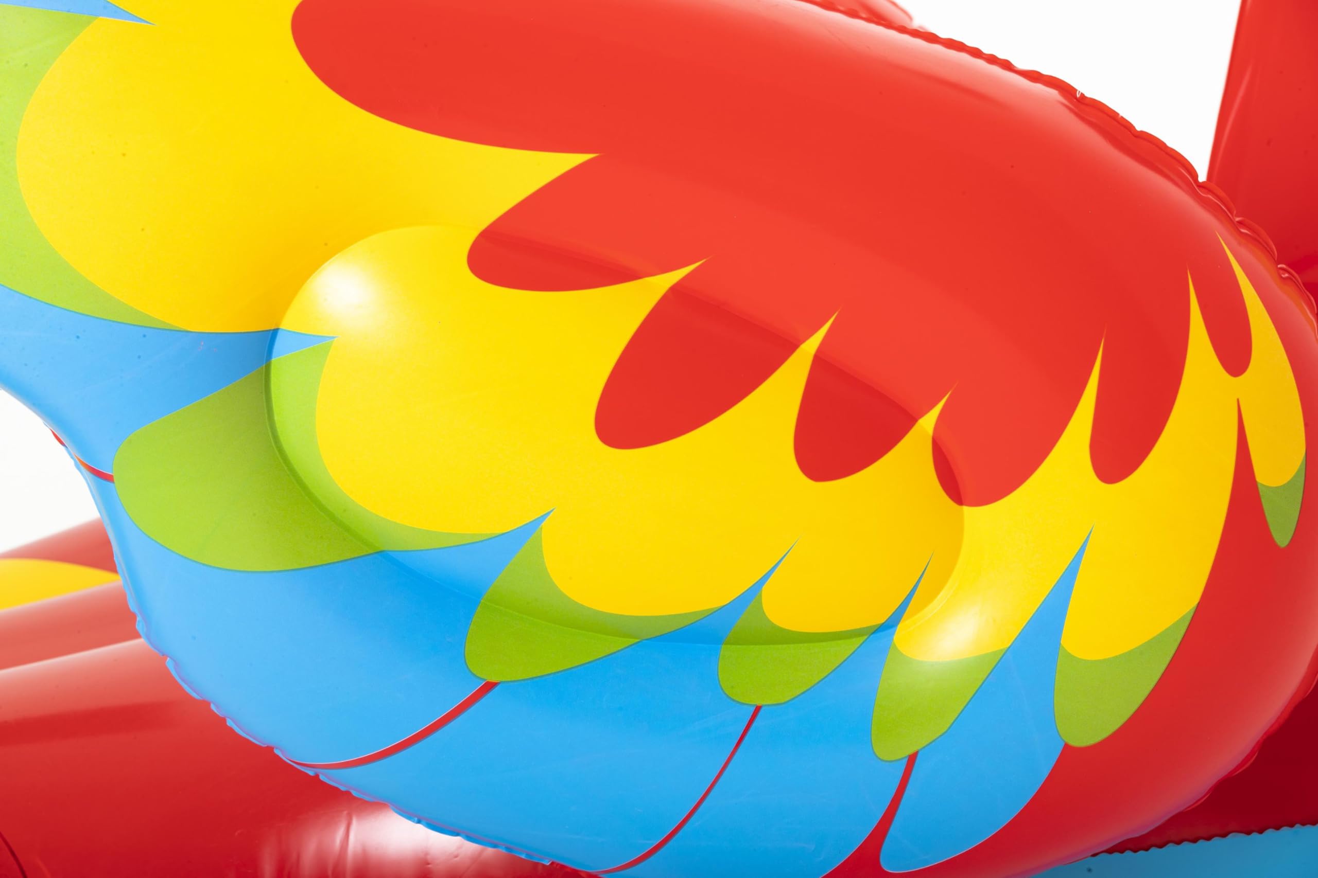 BESTWAY 41127 - Loro Hinchable 207x150 cm Multicolor Para 1 Persona con Asiento, Asas Agarraderas y Válvula de Fácil Inflado y Desinflado para Mayores de 14 Años