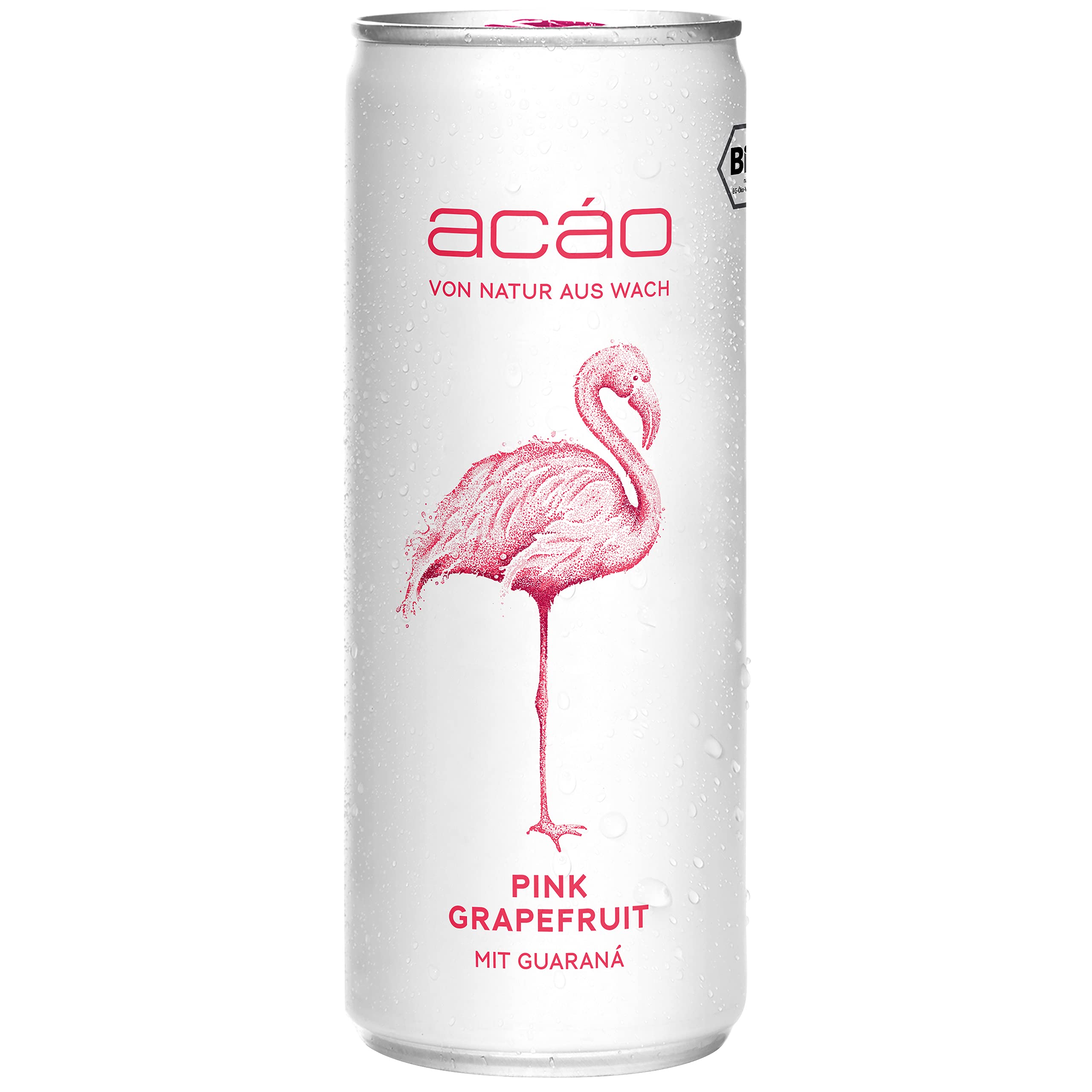 acáo Bio-Erfrischungsgetränk –Quitte-Zitrone & Pink Grapefruit (24 × 250 ml Dose) – die gesunde Alternative zu Energy Drinks – kalorienarm & vegan
