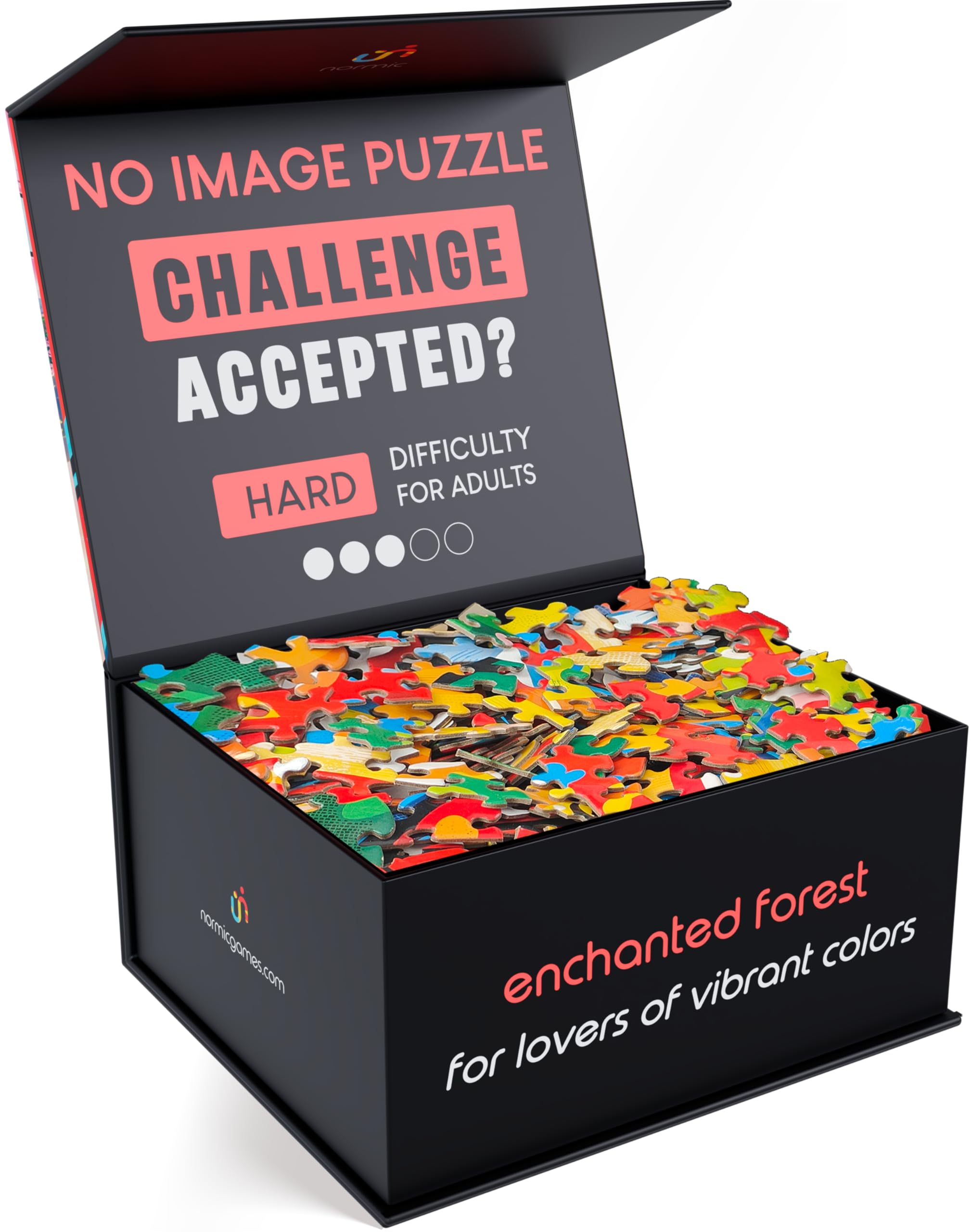 Amazon.com: Normic - No Image Puzzle 1000 Irregular Pieces Extreme