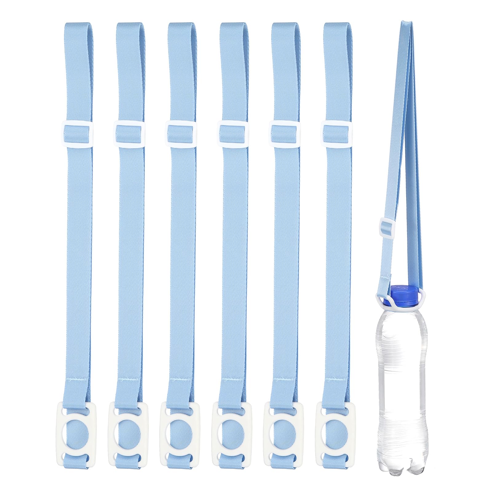 PATIKIL Water Bottle Lanyard, Holder Shoulder Strap with Ring Buckle Carrier Clips for Hiking Outdoor