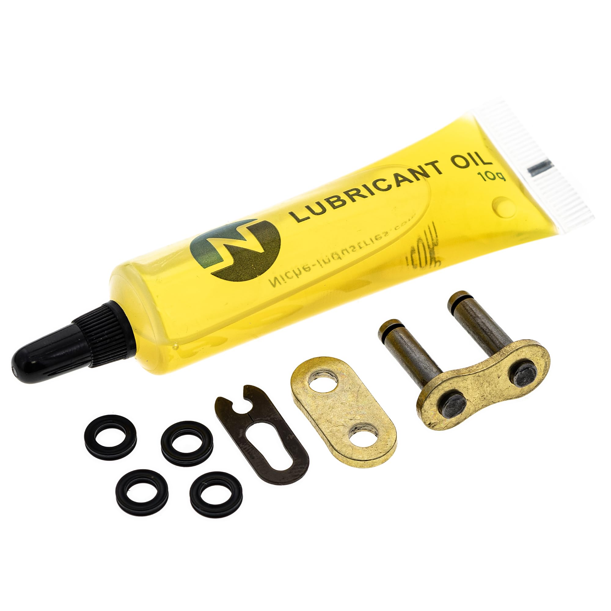 Amazon | NICHE ゴールド 428 Xリングチェーン 124リンク 接続マスター