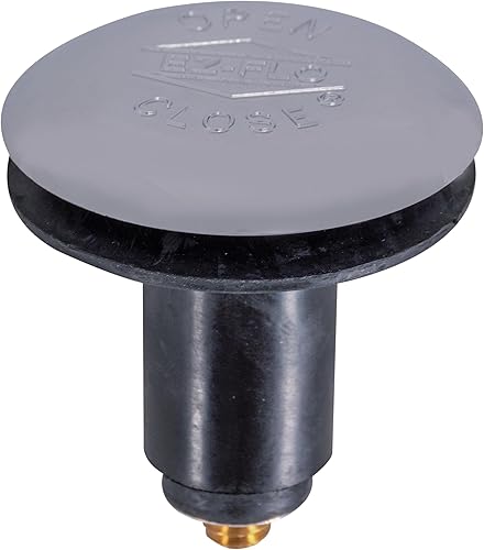 EZ-FLO Tapón a presión y prensa con sello de goma, rosca de 516 pulgadas, cromado, 35251