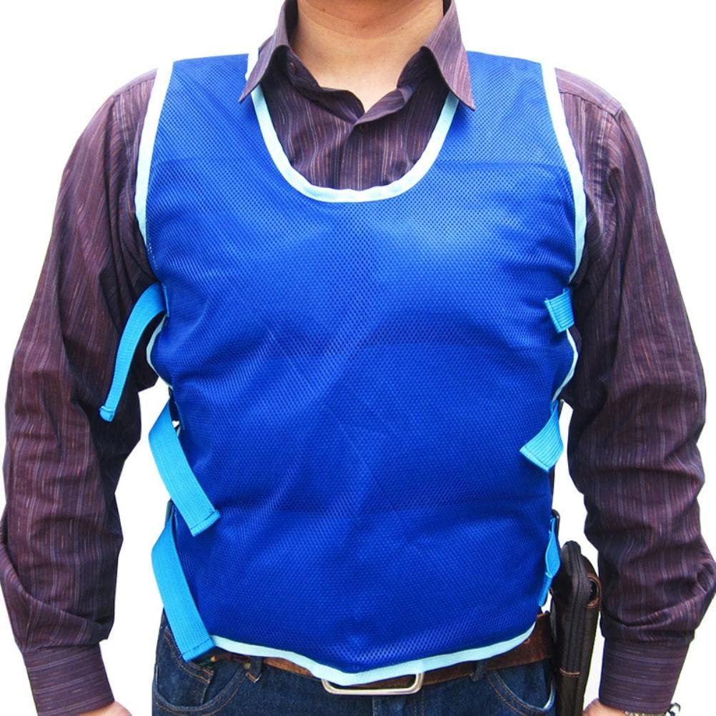 Asarly Chaleco de enfriamiento con paquetes de hielo de 24 piezas para hombres y mujeres, ropa de enfriamiento para clima cálido, chaleco frío personal de enfriamiento para alivio de calor