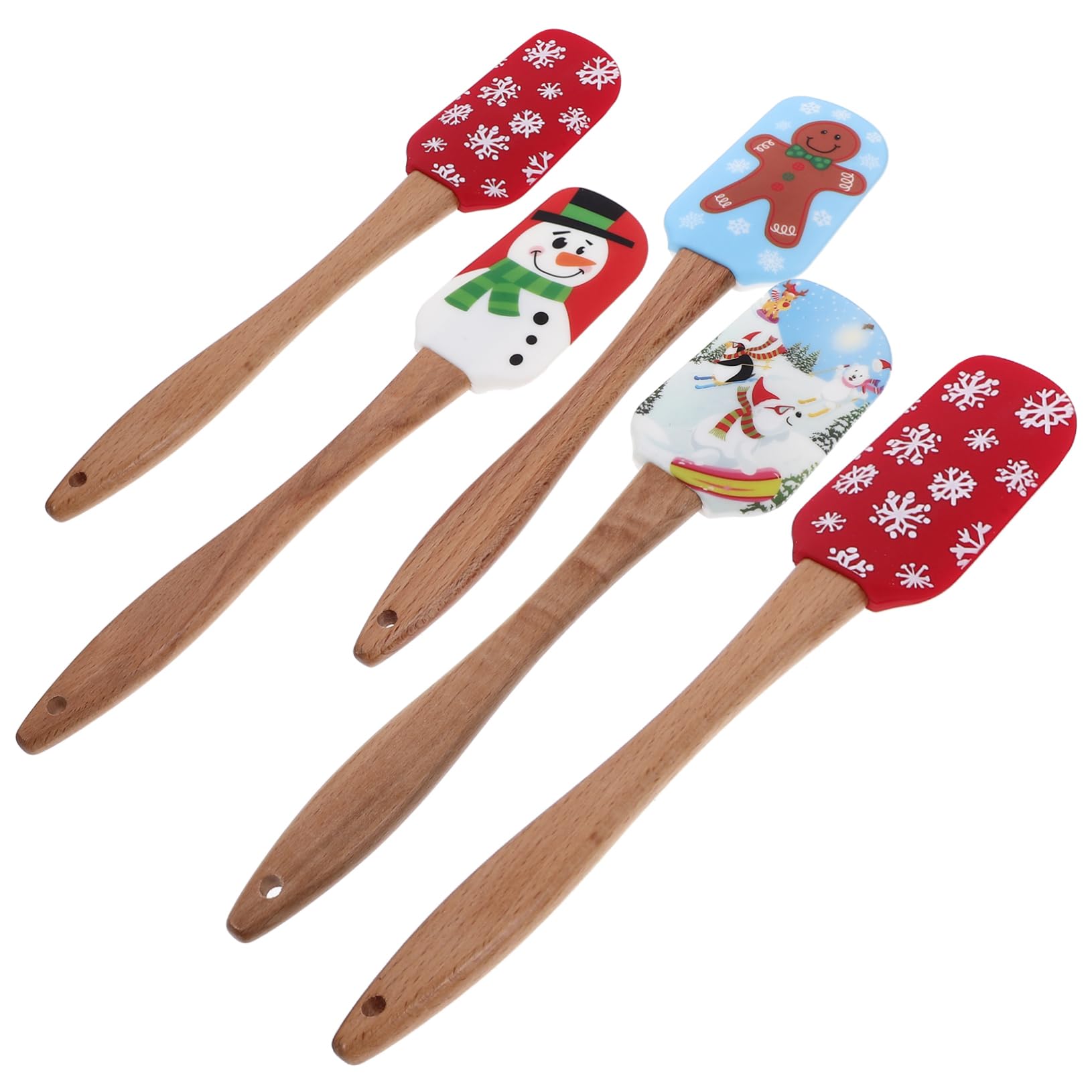 Mikinona 20 Piezas De Espátula De Silicona Para Crema Accesorios Para Hornear Espátulas Para El Hogar Espátula Ergonómica Para Repostería Espátulas Para Decoración De Pasteles