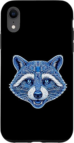Raccoon Electronic Computer Circuit CPU Art Case for iPhone XR