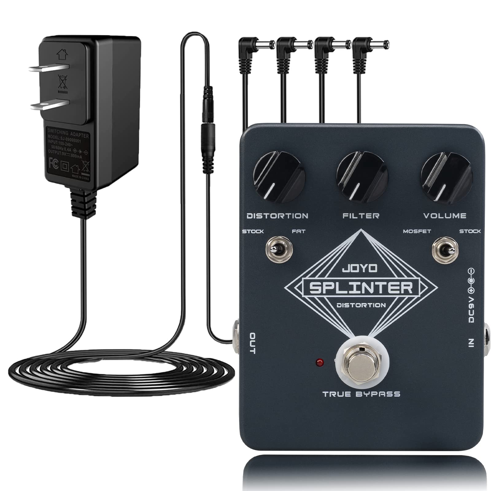 Amazon.com: JOYO JF-21 Distortion Guitar Pedal and DC 9V Power