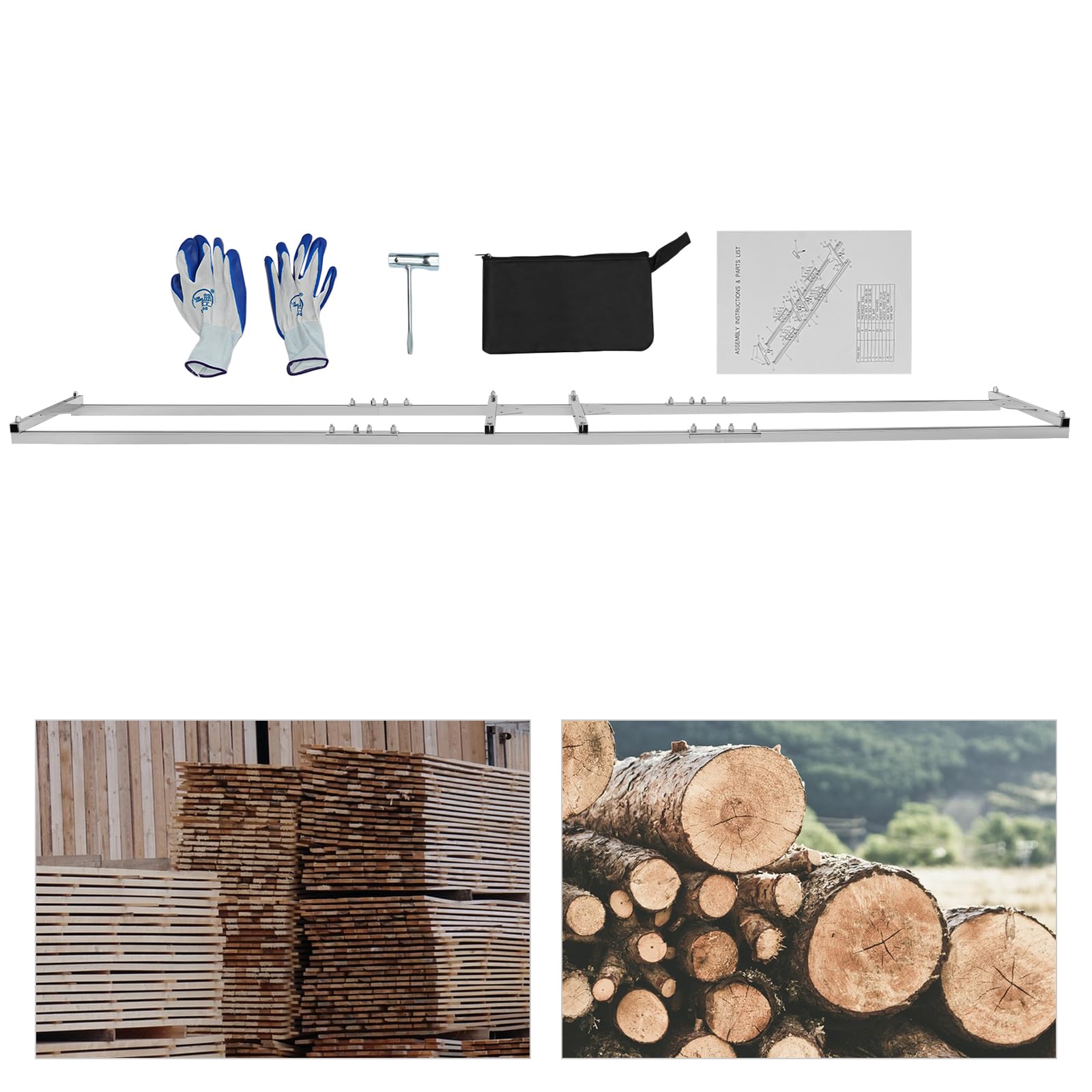 Molino portátil para tablones de motosierras móviles, motosierras, herramientas de motosierra, soporte para motosierra, sierra de banda pequeña, para motosierra de madera, accesorios portátiles,