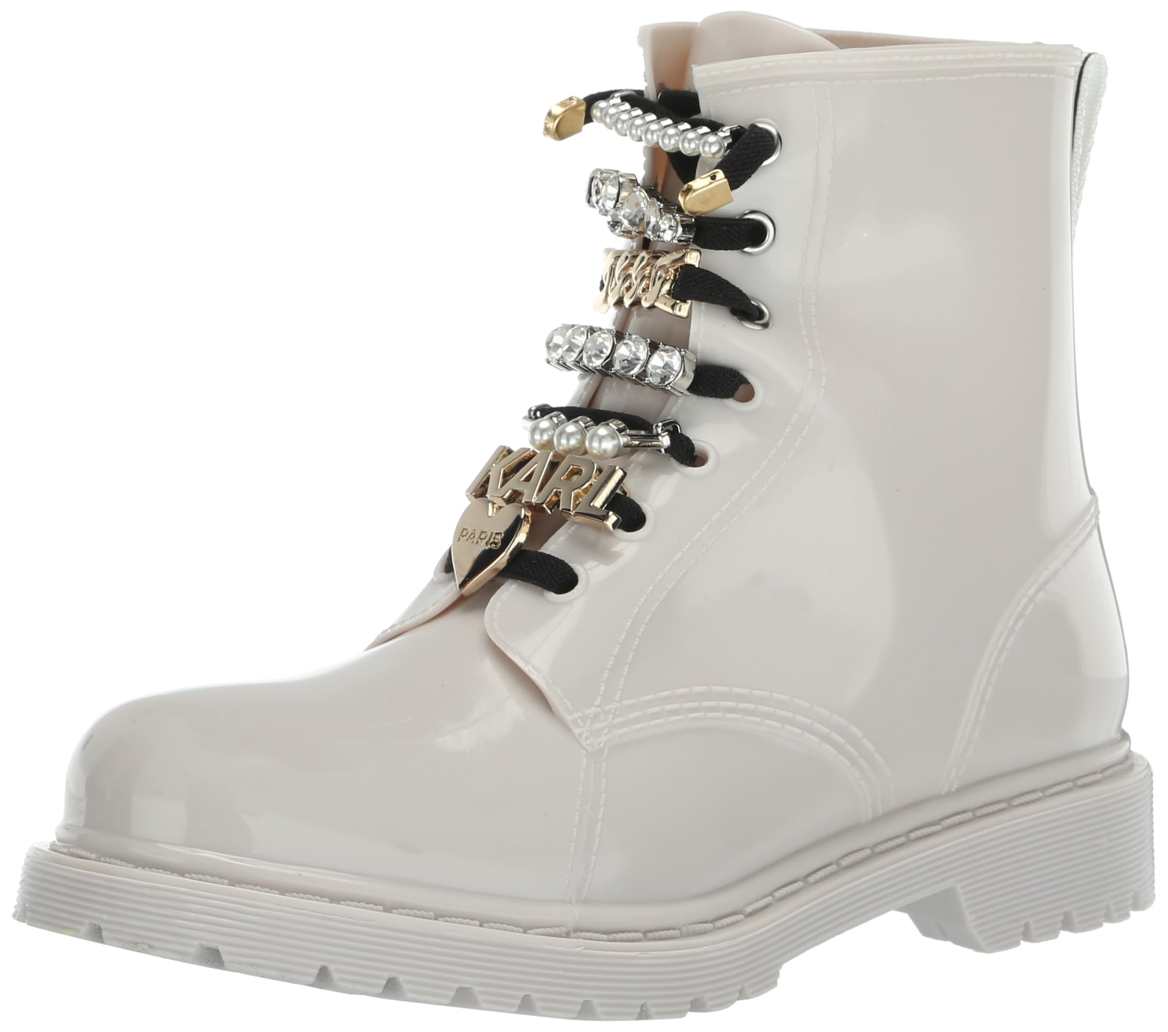 KARL LAGERFELDWomen's Topanga-Rain Bootie Combat Boot