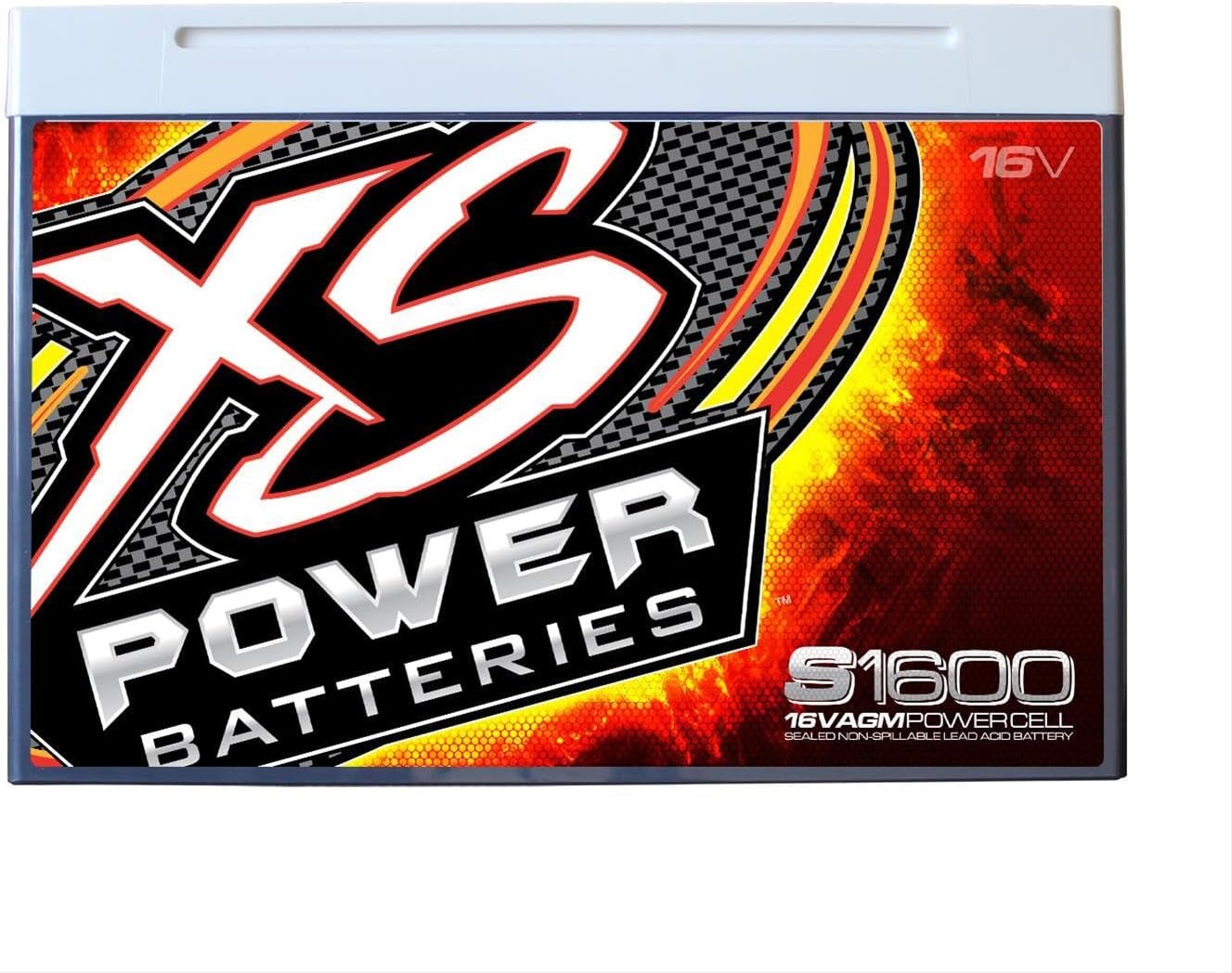 XS Power S1600 16V 2,000 Amp AGM Starting Battery with 3/8" Stud Terminal