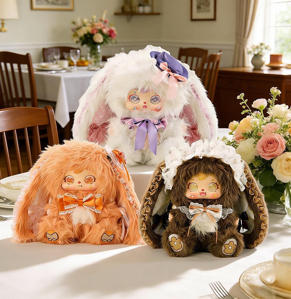400% Samuel Plush Blind Box， Rabbit Fafry Series Plush Toy Collectible Cut Birthday Gifts for Girl 1PC (1 of 7 Possible Styles) 11 in