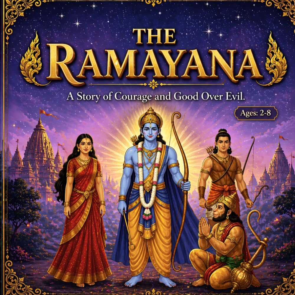The Ramayana: A Beautiful Story of Courage and Dharma for Children