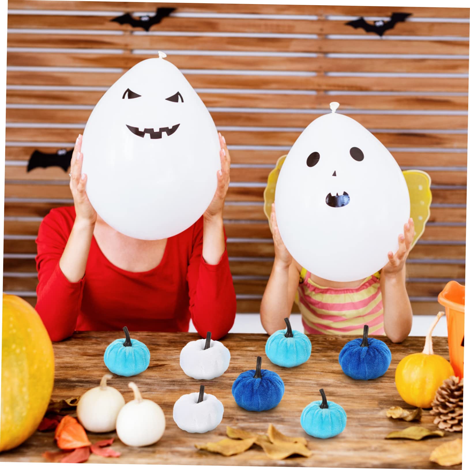 Cabilock 60 Piezas Calabaza de Franela de simulación Calabaza de simulación Juguete de Calabaza decoración Calabaza Halloween decoración Halloween casa DIY decoración artesanías de Calabaza
