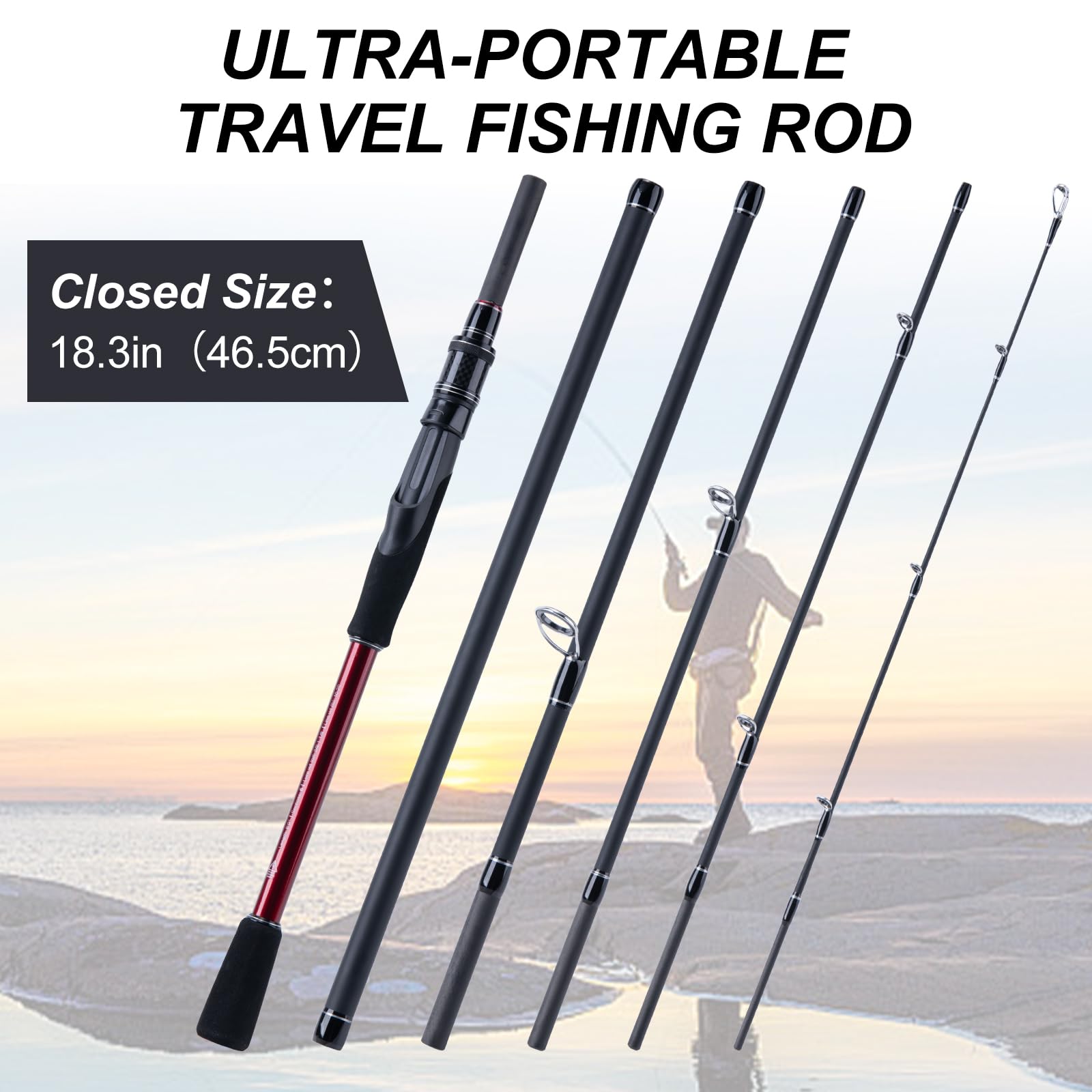 Goture Travel Fishing Rod - Spinning Fishing Rods