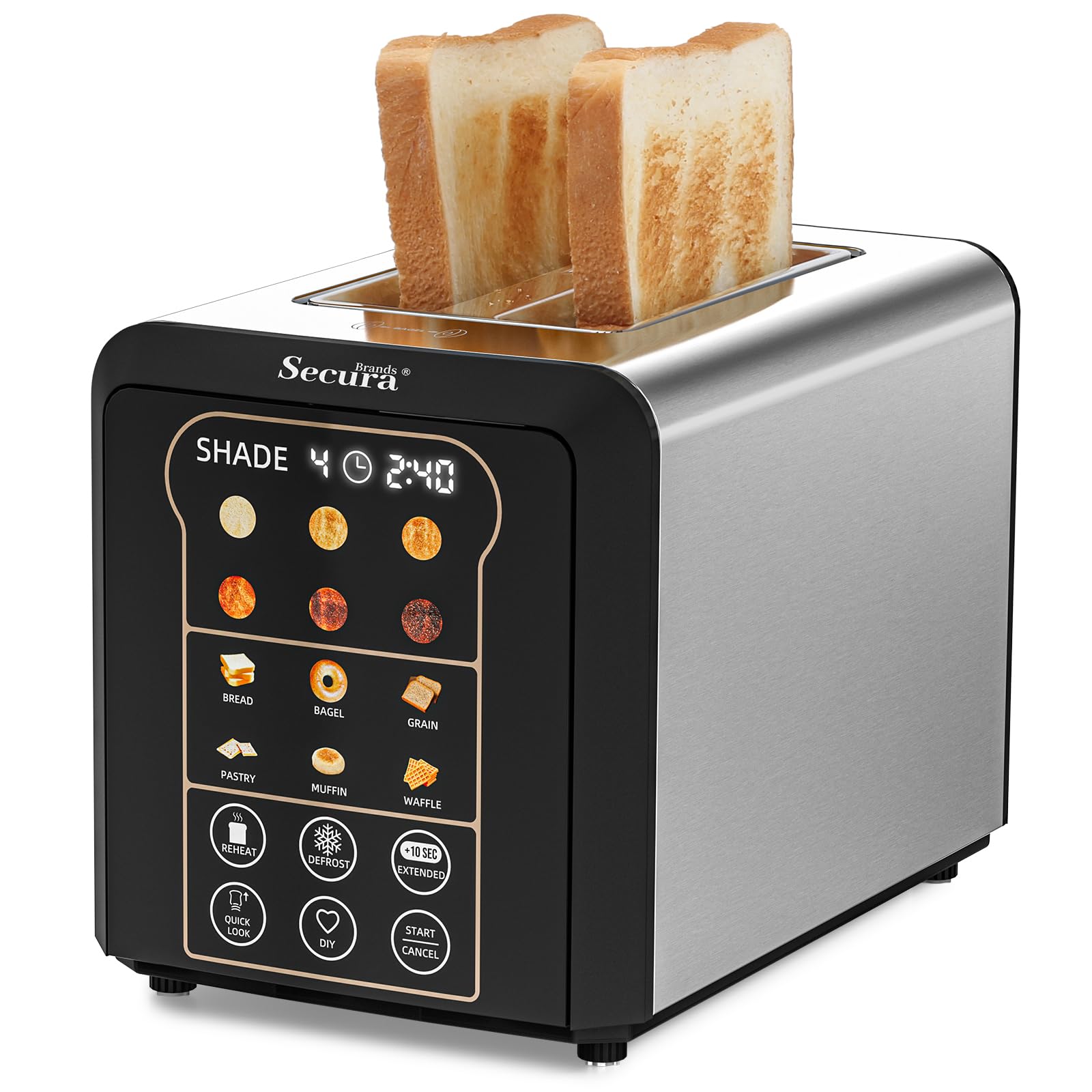 Secura Brands 2 Slice Smart Toaster